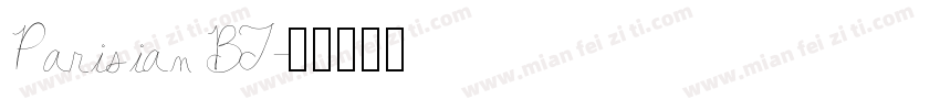 Parisian BT字体转换